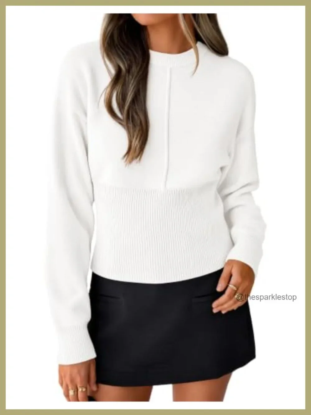 Ribbed Knit Pullover Sweater